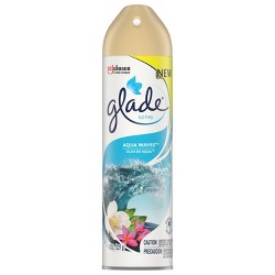 glade freshener aqua 8oz aerosol scented 67oz