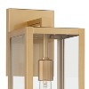 John Timberland Titan 17" High Modern Outdoor Wall Light Fixture Mount Porch House Edison Bulb Weatherproof Soft Gold Finish Clear Glass Shade - 3 of 4