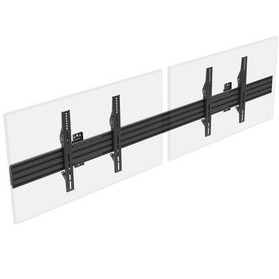 Monoprice 2x1 Menu Board Wall Mount For Screens between 32in to 65in, Max Weight 66 lbs, VESA Patterns up to 600x400 - Commercial Series