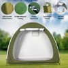 MOEPISY Outdoor Bike Storage Tent Bicycle Shelter With Carry Bag Green - 3 of 4