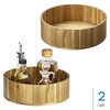 iDesign 10-Inch Round Acacia Wood Lazy Susan - Set of 2 - Natural - 2 of 4