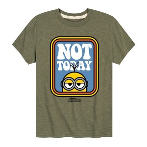 Boys' - Despicable Me - Minion Not Today Short Sleeve Graphic T-Shirt - 1 of 4