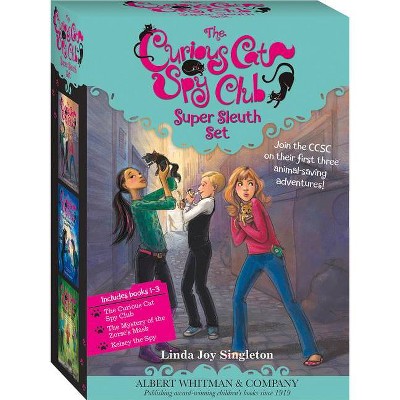 The Curious Cat Spy Club Boxed Set #1-3 - by  Linda Joy Singleton (Counterpack,  Empty)