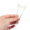 Unique Bargains Women's Classic Cat Ears U-shaped Hair Pins 4.57"x1.81"x0.47" Gold Tone 1 Pc - 3 of 4