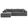 FONTOI Modular Sectional Sofas, L-shaped Sofa, Convertible Sleeper Couch, Compressed Sofa for Living Room Apartment Office, Gray, 111.5"*32"*72" - 4 of 4
