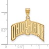 Black Bow Jewelry 10k Yellow Gold Ohio State Buckeyes NCAA Extra Large Pendant - 2 of 3