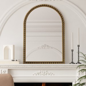 KTMBDW Traditional Mirror, Iron Frame Wall Mirror Wall Decor, Gold/Silver - 1 of 4