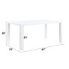 Sapphtopaz Dining Table Kitchen Table Rectangular Dining Table Dining Room Table for 6 with Sturdy Frame for Kitchen, Dining Room - 3 of 4