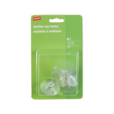 Staples Suction Cups with Hooks 19708