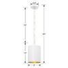 Crystorama Lighting Alston 1 - Light Chandelier in  Matte White/Antique Gold - 3 of 4