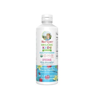MaryRuth's Kids' Organic Multivitamin Liposomal Liquid Vegan Supplement - Strawberry Cherry Vanilla - 15.2oz - 1 of 4
