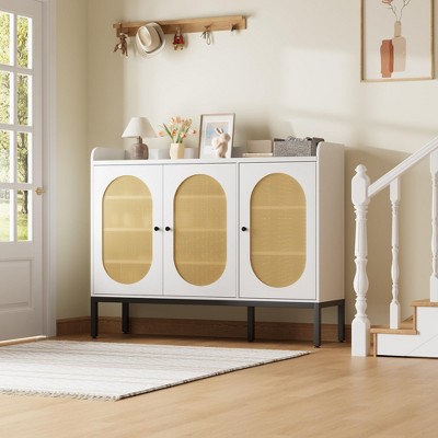 rattan shoe cabinet