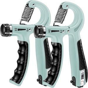 2-in-1 Hand Exercise Set (2 Pack), Grip Strengthener & Squeezer for Forearm, Wrist, Finger Workout and Strength Training - 1 of 4