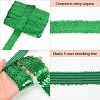 Alilang Elastic Sequin Trim, 1.9 Inch 5 Row Flat Glitter Paillette Sequin Ribbon, Bling Fabric DIY Metallic Stretch Sequin Strip, 11 Yards - 3 of 4