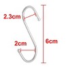 Unique Bargains Home Metal S Shaped Clothes Shower Holder Hooks and Hangers Silver Tone 12 Pcs - 2 of 4