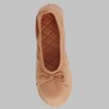 Isotoner Women's Sloan Nude Spandex Ballerina Slippers - 3 of 4