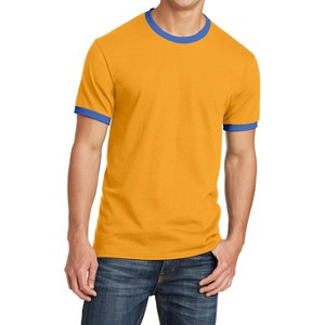Mafoose Men's Short Sleeve Core Cotton Soft Classic Ringer Tee - 1 of 4