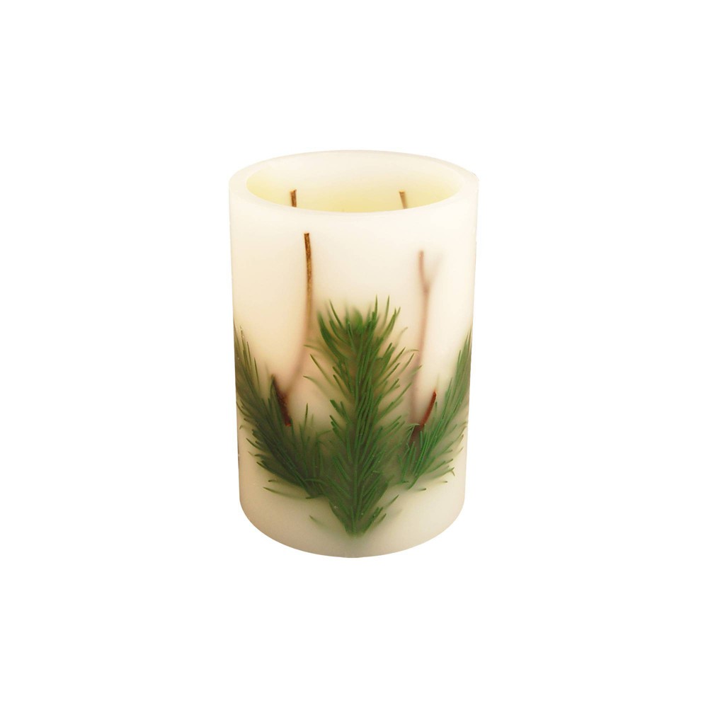 Photos - Other Decoration Lumabase Battery Operated Wax LED Candle Pine Needle