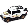 2007 Toyota FJ Cruiser White with Stripes and Roofrack Limited Edition to 4800 pieces 1/64 Diecast Model Car by Johnny Lightning - 2 of 3