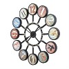 Yosemite Home Decor Coastal Metal Bubble Wall Clock in Multi-Color - 2 of 4