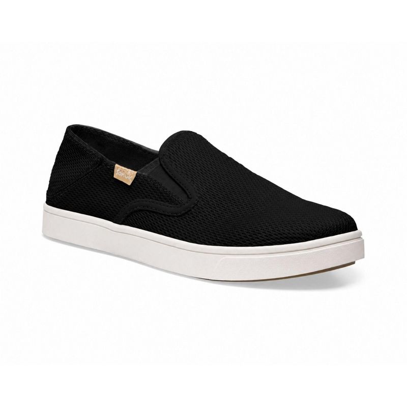 Sanuk Women's Tydal Slip On Sneakers - Black, 5