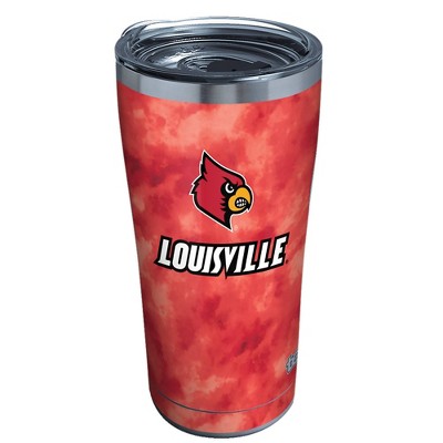 NCAA Louisville Cardinals 20oz Tie Dye Stainless Steel Tumbler