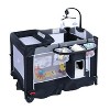 Kinder King 4-in-1 Portable Nursery Center and Bedside Crib with Bassinet, Changing Table, Storage Basket, Side Zipper & Travel Bag - 2 of 4