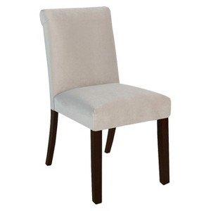 Skyline Rollback Velvet Dining Chair - Skyline Furniture , Pale Gray