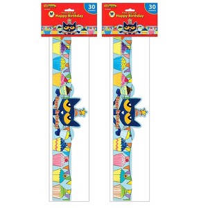 Teacher Created Resources Pete the Cat Happy Birthday Crowns 24" x 4-3/4" Multicolor 30/Pack 2 Packs - 1 of 2