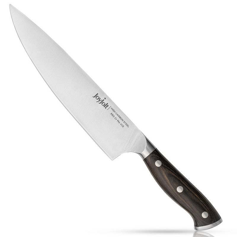 JoyJolt 8” Chef Knife, High Carbon x50 German Steel Kitchen Knife, 1 of 8