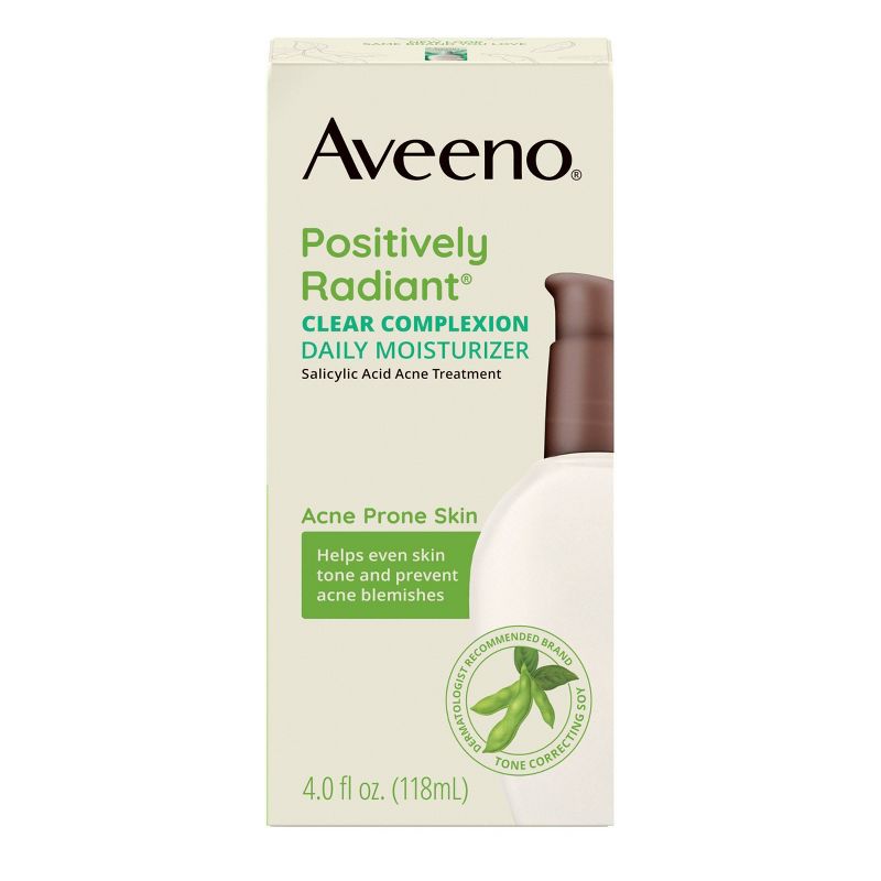 Aveeno Clear Complexion Acne Facial Moisturizer with Soy &#38; Salicylic Acid for Acne Prone Skin - 4 fl oz, 3 of 12