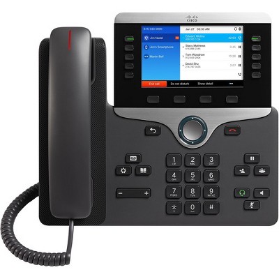 Cisco 8851 IP Phone - Bluetooth - Desktop, Wall Mountable - Charcoal - VoIP - Caller ID