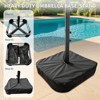 15 Ft Large Patio Umbrella With Base Included,Large Patio Umbrellas Rectangle Market Umbrella With Crank Handle - 3 of 4