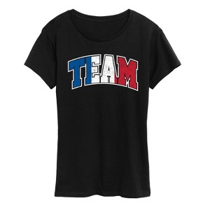 Women's - Instant Message - Team France Short Sleeve Graphic T-Shirt - 1 of 4