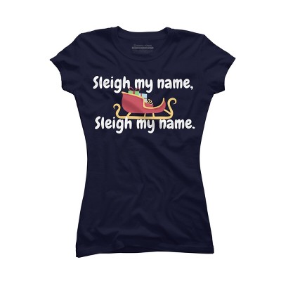 Junior's Design By Humans Christmas pun By BeingMasculine T-Shirt