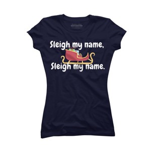 Junior's Design By Humans Christmas pun By BeingMasculine T-Shirt - 1 of 3