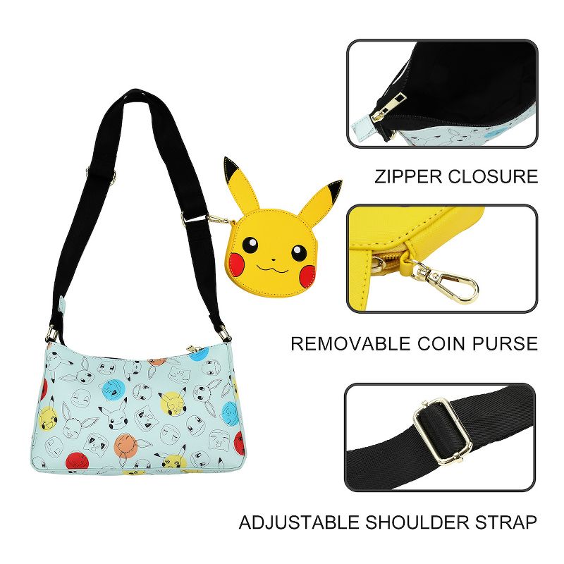 Pokemon Faces Women's crossbody bag & Coin Purse, 4 of 7