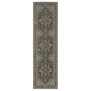 Oriental Weavers Ellington ELL05 Grey/ Multi Indoor Area Rug - 2'3" x 7'6" - 1 of 4