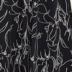 black mono floral