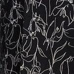 black mono floral
