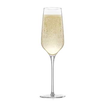 Libbey Signature Greenwich Champagne Flute Glasses, 8.25-ounce, Set of 4