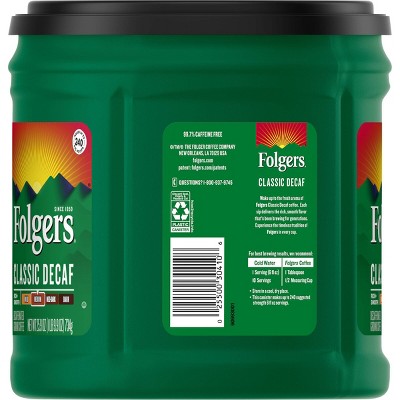 Folgers Classic Medium Roast Ground Coffee - Decaf - 25.9oz