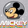 Men's - Disney - Mickey Mouse Astronaut Portrait Long Sleeve Graphic T-Shirt - 2 of 4