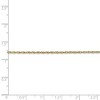 Black Bow Jewelry 1.3mm 10k Yellow Gold Solid Baby Rope Chain Necklace - 4 of 4