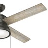 Hunter Fans 52" Loki Lighted Ceiling Fan Noble Bronze Finish with Integrated LED and Pull Chain Control - 3 of 4