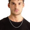 Crucible Men's Beveled Edge Curb Chain Stainless Steel Necklace - 2 of 4