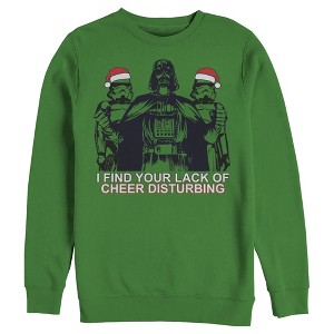 Men's Star Wars Darth Vader Stormtrooper Holiday Spirit Sweatshirt - 1 of 3
