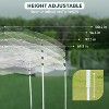 FDW Pop Up Gazebo 13x13ft Hexagonal Gazebo Party Tent Outdoor Shelter with Adjustable Height & Waterproof Canopy for Parties Picnics or Camping, Brown - 4 of 4