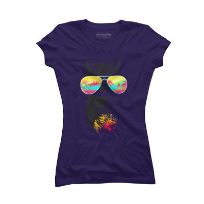 Junior's Design By Humans Cat Breeze By Artemple T-Shirt