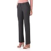 Rekucci Women's Smart Stretch Straight Leg Dress Pants with Zipper Closure – Office to Evening Wear - DK Charcoal, 4 Short - 4 of 4
